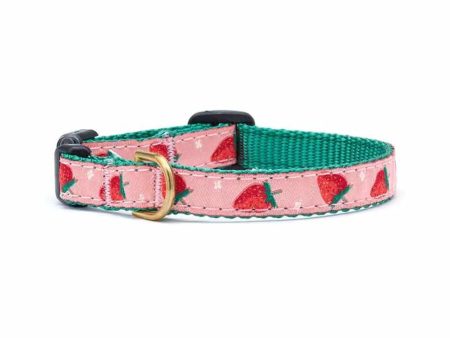 Up Country Strawberry Fields Cat Collar Fashion