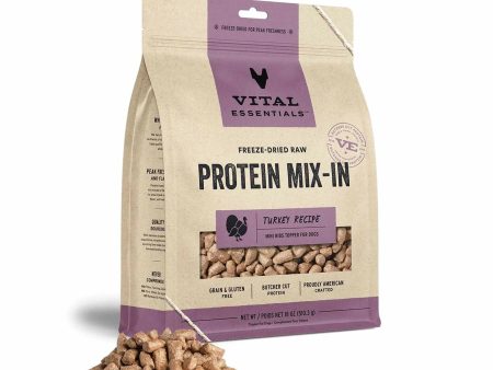 Vital Essentials(R) Freeze-Dried Raw Turkey Protein Mix-In Meal Topper for Dogs, Online Hot Sale