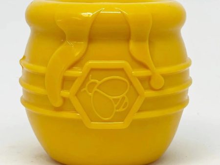 SodaPup PUP-X Honey Pot Rubber Treat Dispenser Yellow For Sale