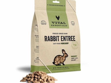 Vital Essentials(R) Freeze-Dried Raw Rabbit Entree Cat Food Mini Nibs Cheap