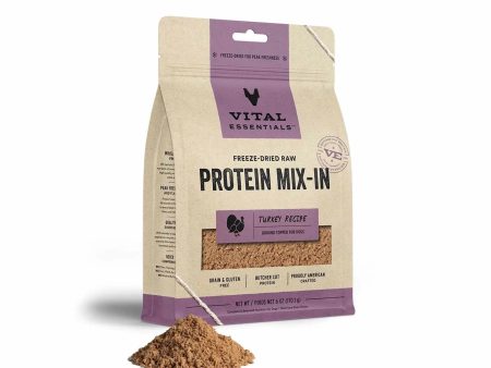 Vital Essentials(R) Freeze-Dried Raw Turkey Protein Mix-In Ground Topper for Dogs, Hot on Sale