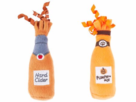 ZippyClaws Halloween Catnip Crusherz Hard Cider & Pumpkin Ale Cat Toy 2pk on Sale