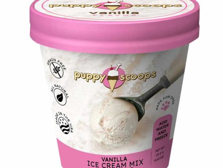 Puppy Cake Scoops Ice Cream Mix Vanilla Pint Large 4.65oz For Cheap