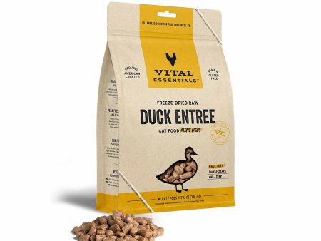 Vital Essentials(R) Freeze-Dried Raw Duck Entree Cat Food Mini Nibs, For Cheap