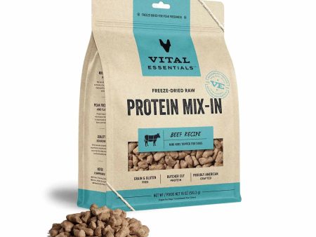 Vital Essentials(R) Freeze-Dried Raw Beef Protein Mix-In Meal Topper for Dogs, Sale