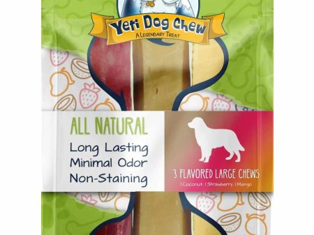 Yeti Dog Chews Coconut Strawberry Mango Large 3 pk 10.5oz Fashion