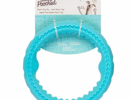 Totally Pooched Chew n  Tug Ring, Foam Rubber, 6.5 , Teal Discount