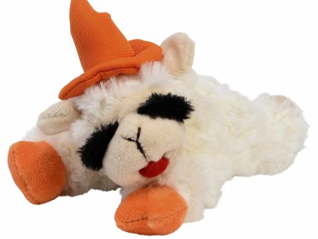 Multipet Halloween Lamb Chop 6.5 w Orange Hat & Paws on Sale