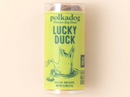 Polkadog Lucky Duck Training Bits Crunchy Dog and Cat Treats Mini Tube 2.5oz Sale