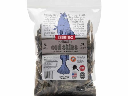 Polkadog Cod Skins Shorties Crunchy Dog and Cat Treats 12oz For Cheap