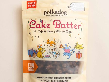 Polkadog Cake Batter Peanut Butter and Banana Soft & Chewy Dog Treats Discount