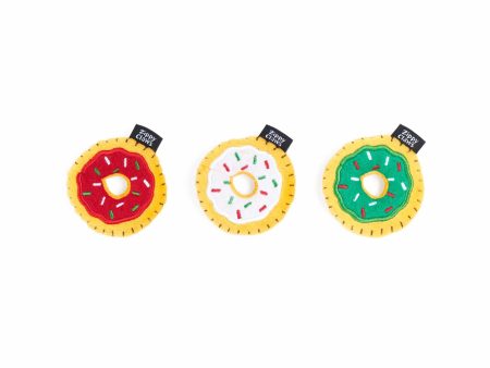 ZippyClaws Holiday Mini Donutz Cat Toy 3pk on Sale