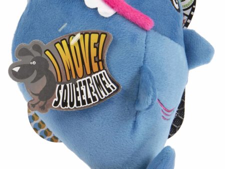 goDog Action Shark Plush Dog Toy Supply