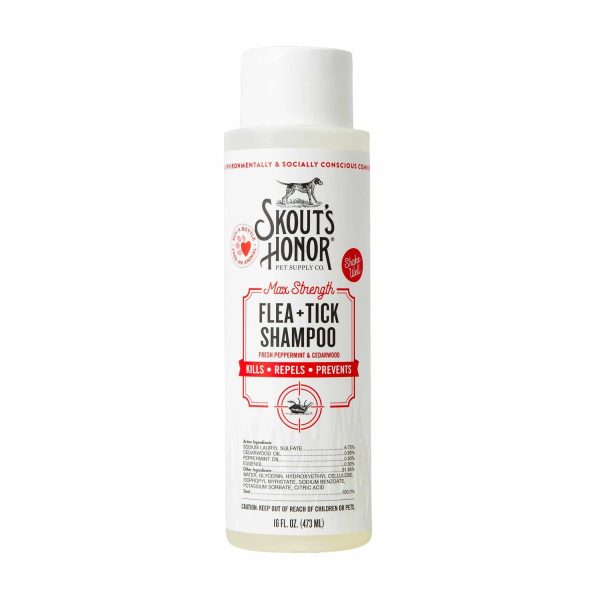 Skout s Honor Flea + Tick Shampoo 16oz Hot on Sale