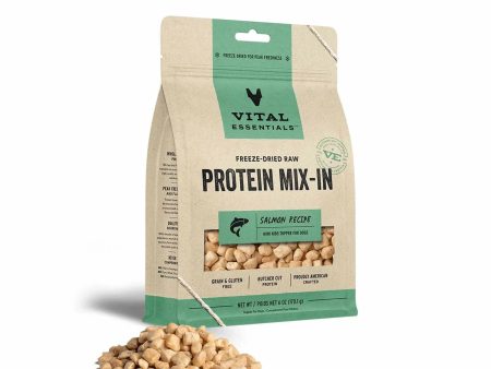 Vital Essentials(R) Freeze-Dried Raw Salmon Protein Mix-In Meal Topper for Dogs, Online Hot Sale