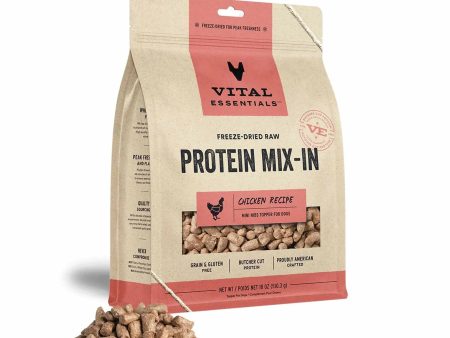 Vital Essentials(R) Freeze-Dried Raw Chicken Protein Mix-In Meal Topper for Dogs For Sale