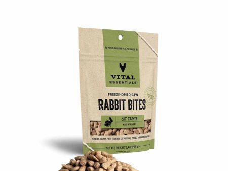 Vital Essentials(R) Freeze-Dried Rabbit Bites Cat Treats, 0.9 oz For Discount