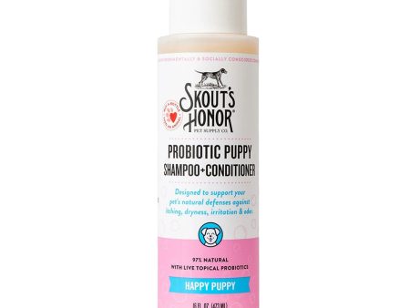 Skout s Honor Probiotic Shampoo + Conditioner Happy Puppy 16 oz Fashion