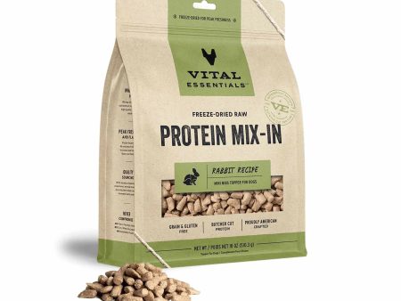 Vital Essentials(R) Freeze-Dried Raw Rabbit Protein Mix-In Meal Topper for Dogs, For Cheap