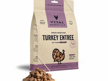 Vital Essentials(R) Freeze-Dried Raw Turkey Entree Cat Food Mini Nibs, Sale