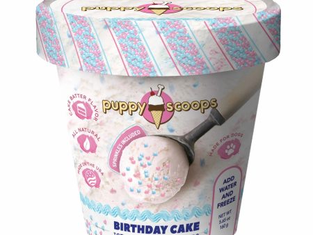 Puppy Cake Scoops Ice Cream Mix Birthday Cake with Pupfetti Sprinkles Pint Large 5.65oz Sale