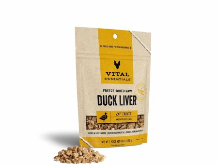 Vital Essentials(R) Freeze-Dried Duck Liver Cat Treats, 0.9 oz Sale