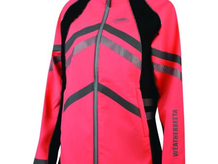 Weatherbeeta Jacke Reflective HiVis Softshell Fleece Gefüttert für Kinder Rosa Sale