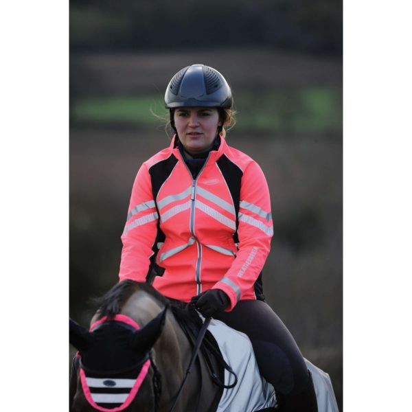 Weatherbeeta Jacke Reflective HiVis Softshell Fleece Gefüttert Rosa For Sale