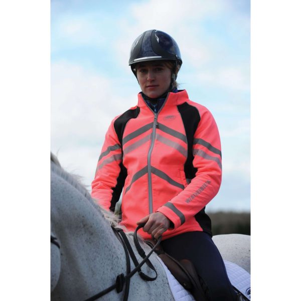 Weatherbeeta Jacke Reflective HiVis Softshell Fleece Gefüttert Rosa For Sale