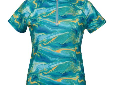 Weatherbeeta T-Shirt Ruby Swirl Marble Blau Orange Online Hot Sale