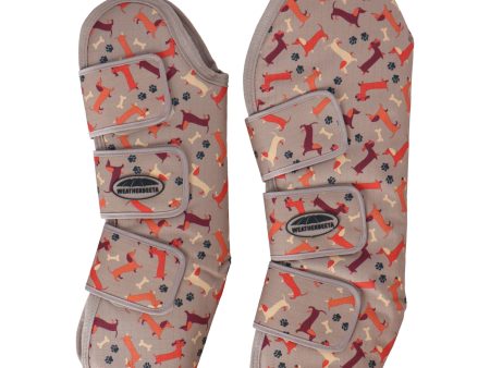 Weatherbeeta Transportgamaschen Wide Tab Long 2100D Dachshund Print Online now