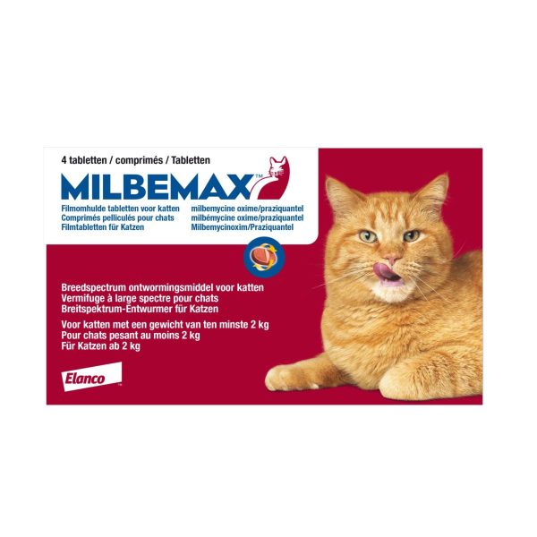 Milbemax Entwurmungstablette Katze 2-12kg 4 Tabletten Online Hot Sale