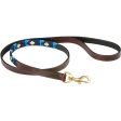 Weatherbeeta Hundeleine Polo Leder Cowdray Brown Blau Blau Sale