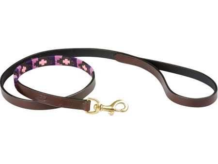 Weatherbeeta Hundeleine Polo Leder Cowdray Brown Violett Violett Hot on Sale