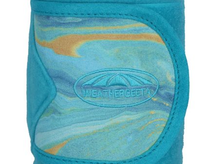 Weatherbeeta Bandagen Fleece Swirl Marble 4 Stück Blau Orange For Sale