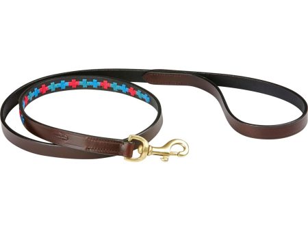 Weatherbeeta Hundeleine Polo Leder Beaufort Brown Emerald Rosa Blau on Sale